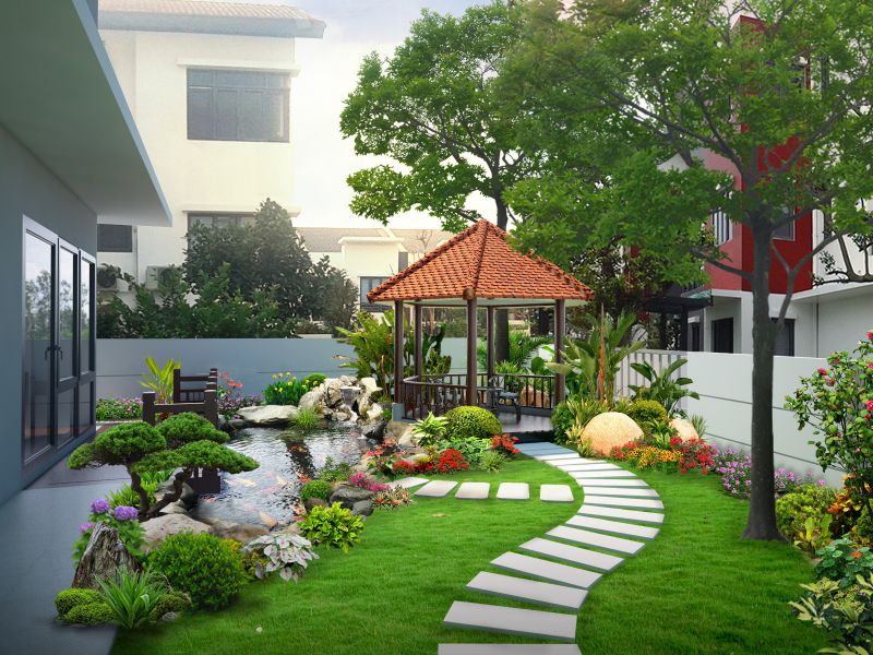 Gợi ý 4 ý tưởng thiết kế lối đi bằng đá cho sân vườn nhà bạn